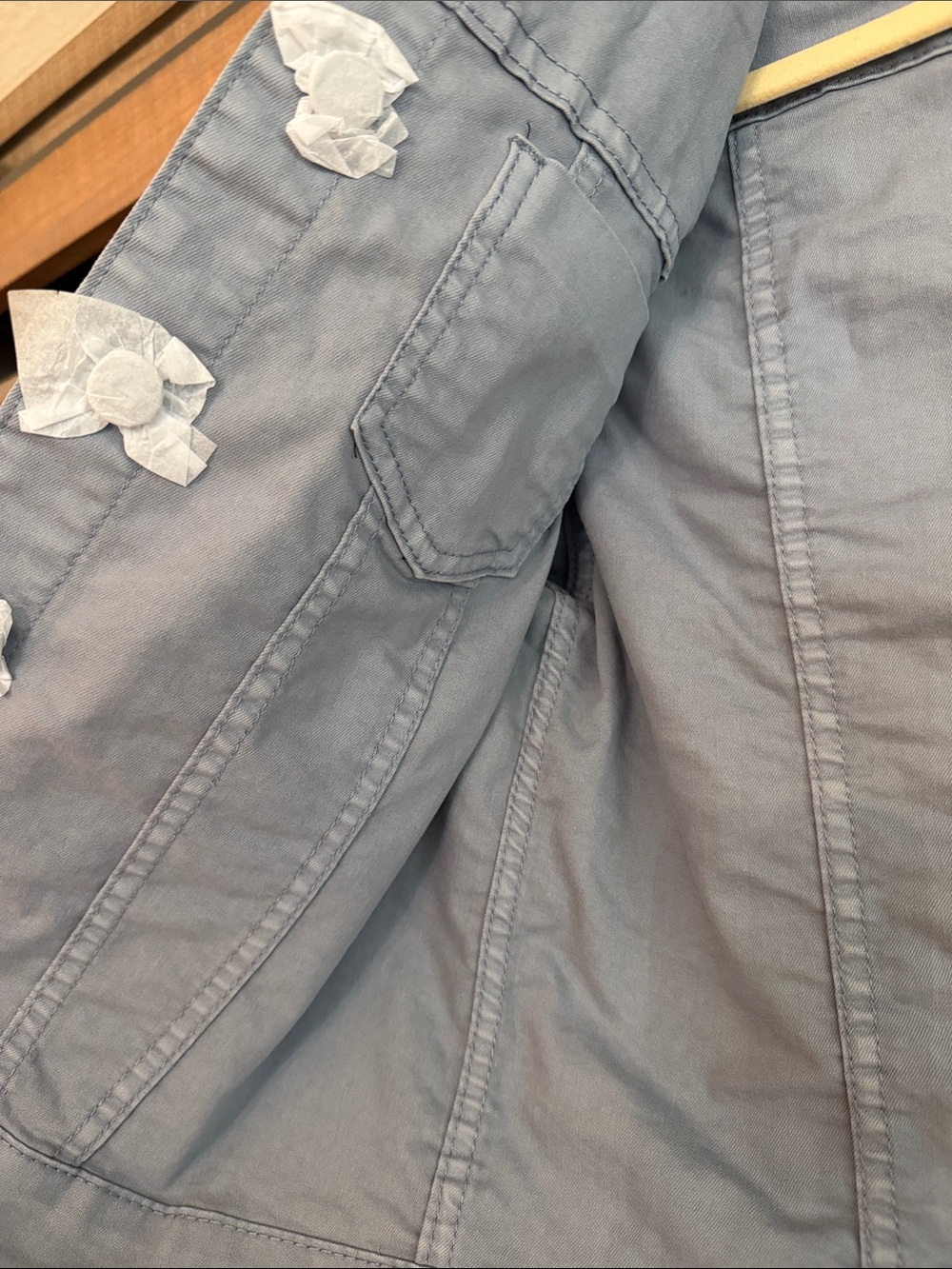 Tempo Paris Floral Denim Jacket and Jeans Set - Blue, Pink, Tan - Picture 4 of 10